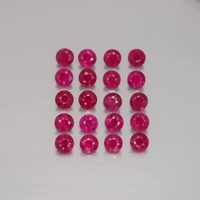 1.88 ct Red Ruby Gemstone, Ruby Gem in Diamond-Cut Shape for Sale.