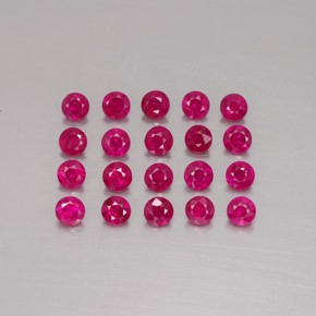1.81 ct Red Ruby Gemstone, Ruby Gem in Diamond-Cut Shape for Sale.