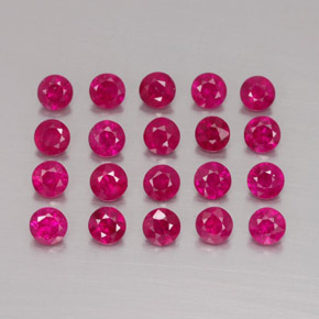 1.81 ct Red Ruby Stone, Natural Ruby in Diamond-Cut Shape for Sale