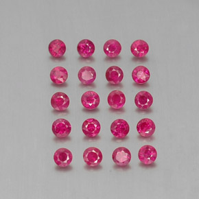 1.76 ct Red Ruby Gemstone, Ruby Gem in Diamond-Cut Shape for Sale.