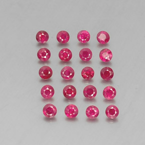 1.80 ct Red Ruby Gemstone, Ruby Gem in Diamond-Cut Shape for Sale.