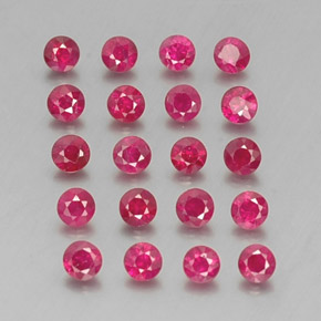 1.80 ct Red Ruby Stone, Natural Ruby in Diamond-Cut Shape for Sale
