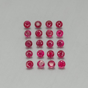 2.24 ct Red Ruby Gemstone, Ruby Gem in Diamond-Cut Shape for Sale.