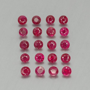 2.24 ct Red Ruby Stone, Natural Ruby in Diamond-Cut Shape for Sale