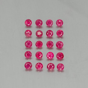 2.06 ct Red Ruby Gemstone, Ruby Gem in Diamond-Cut Shape for Sale.
