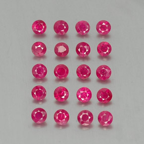 2.06 ct Red Ruby Stone, Natural Ruby in Diamond-Cut Shape for Sale