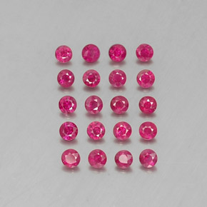1.97 ct Red Ruby Gemstone, Ruby Gem in Diamond-Cut Shape for Sale.