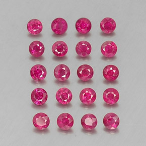 1.97 ct Red Ruby Stone, Natural Ruby in Diamond-Cut Shape for Sale
