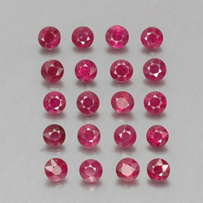 2.01 ct Red Ruby Stone, Natural Ruby in Diamond-Cut Shape for Sale