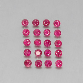 1.96 ct Red Ruby Gemstone, Ruby Gem in Diamond-Cut Shape for Sale.