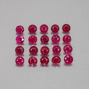 2.30 ct Red Ruby Gemstone, Ruby Gem in Diamond-Cut Shape for Sale.