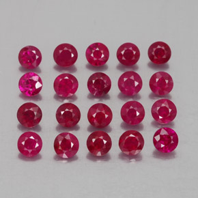 2.30 ct Red Ruby Stone, Natural Ruby in Diamond-Cut Shape for Sale