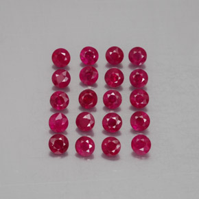 2.26 ct Red Ruby Gemstone, Ruby Gem in Diamond-Cut Shape for Sale.