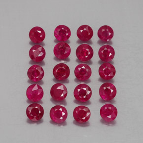 2.26 ct Red Ruby Stone, Natural Ruby in Diamond-Cut Shape for Sale