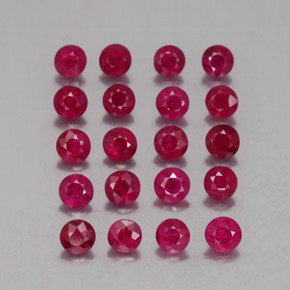 2.09 ct Red Ruby Stone, Natural Ruby in Diamond-Cut Shape for Sale