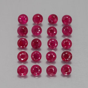 2.17 ct Red Ruby Stone, Natural Ruby in Diamond-Cut Shape for Sale