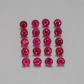 2.21 ct Red Ruby Gemstone, Ruby Gem in Diamond-Cut Shape for Sale.