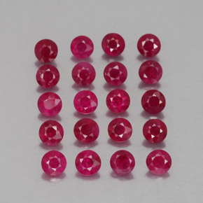 2.21 ct Red Ruby Stone, Natural Ruby in Diamond-Cut Shape for Sale