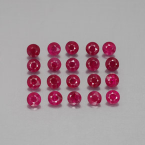 2.26 ct Red Ruby Gemstone, Ruby Gem in Diamond-Cut Shape for Sale.