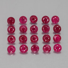 2.26 ct Red Ruby Stone, Natural Ruby in Diamond-Cut Shape for Sale