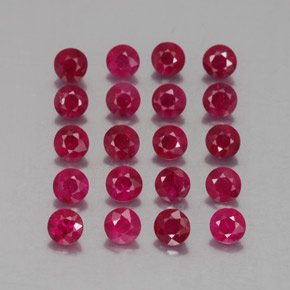 2.49 ct Red Ruby Stone, Natural Ruby in Diamond-Cut Shape for Sale