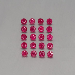 1.92 ct Red Ruby Gemstone, Ruby Gem in Diamond-Cut Shape for Sale.