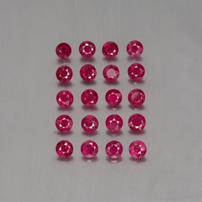 2.43 ct Red Ruby Gemstone, Ruby Gem in Diamond-Cut Shape for Sale.