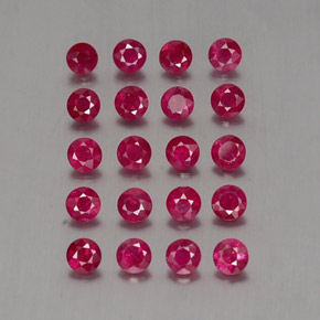 2.43 ct Red Ruby Stone, Natural Ruby in Diamond-Cut Shape for Sale