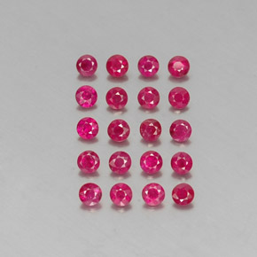 2.52 ct Red Ruby Gemstone, Ruby Gem in Diamond-Cut Shape for Sale.