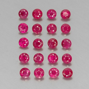 2.52 ct Red Ruby Stone, Natural Ruby in Diamond-Cut Shape for Sale
