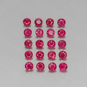 2.44 ct Red Ruby Gemstone, Ruby Gem in Diamond-Cut Shape for Sale.