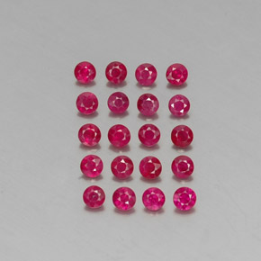 2.48 ct Red Ruby Gemstone, Ruby Gem in Diamond-Cut Shape for Sale.
