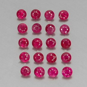 2.48 ct Red Ruby Stone, Natural Ruby in Diamond-Cut Shape for Sale