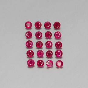 2.67 ct Red Ruby Gemstone, Ruby Gem in Diamond-Cut Shape for Sale.