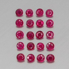 2.33 ct Red Ruby Stone, Natural Ruby in Diamond-Cut Shape for Sale
