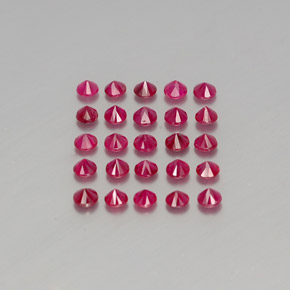 Ruby Gemstone in 3.1 mm Size for Sale, Ruby Stone in Pink Red Color