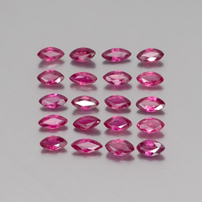1.87 ct Red Ruby Stone, Natural Ruby in Marquise Facet Shape for Sale