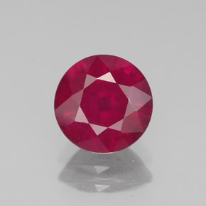 1.82 ct Red Ruby Gemstone, Ruby Gem in Round Facet Shape for Sale.
