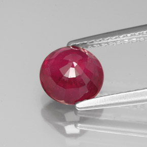 Ruby Gemstone in 7 mm (calibrated) Size for Sale, Ruby Stone in Pink Red Color