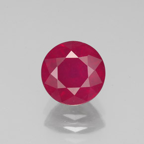 2.00 ct Red Ruby Gemstone, Ruby Gem in Round Facet Shape for Sale.