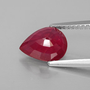 Ruby Gemstone in 8.9 x 6.9 mm Size for Sale, Ruby Stone in Pink Red Color