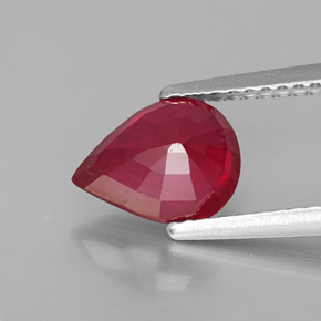 Ruby Gemstone in 8.8 x 6.7 mm Size for Sale, Ruby Stone in Pink Red Color