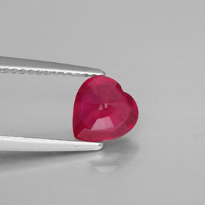 Ruby Gemstone in 7 x 7 mm (calibrated) Size for Sale, Ruby Stone in Pink Red Color