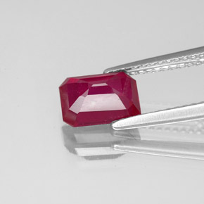 Ruby Gemstone in 8 x 6 mm (calibrated) Size for Sale, Ruby Stone in Pink Red Color