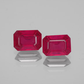 2.73 ct Red Ruby Gemstone, Ruby Gem in Octagon Facet Shape for Sale.