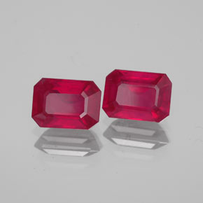 2.73 ct Red Ruby Stone, Natural Ruby in Octagon Facet Shape for Sale