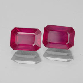 2.83 ct Red Ruby Stone, Natural Ruby in Octagon Facet Shape for Sale
