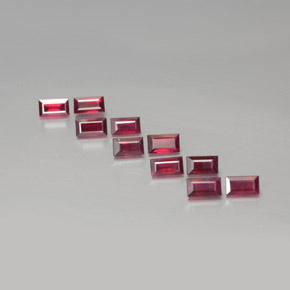 0.3ct Baguette Facet Pink Red Ruby Gem for sale 0.3ct Baguette Facet Pink Red Ruby Gem (ID: 379738)