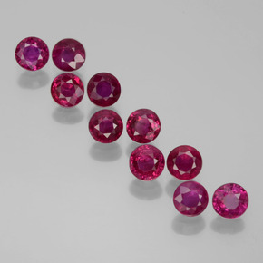 2ct Round Facet Pink Red Ruby for sale thumb image of 2ct Round Facet Pink Red Ruby (ID: 399342)