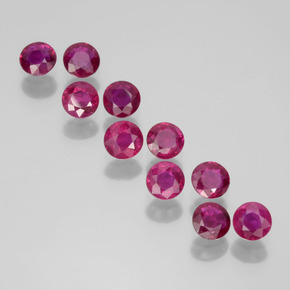 1.8ct Round Facet Pink Red Ruby for sale thumb image of 1.8ct Round Facet Pink Red Ruby (ID: 399368)